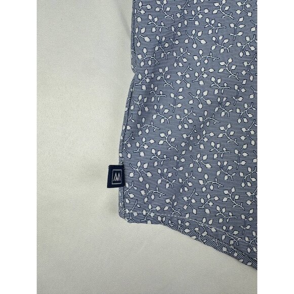MEN'S MIZZEN + MAIN LEEWARD CLASSIC SHORT SLEEVE DEEP OCEAN FLORAL PRINT M size - Picture 4 of 9
